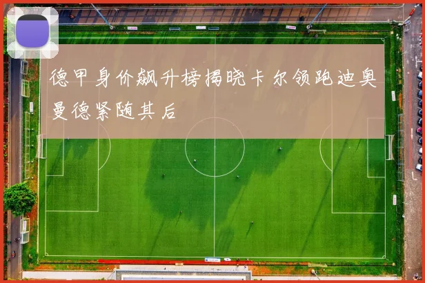 德甲身价飙升榜揭晓卡尔领跑迪奥曼德紧随其后